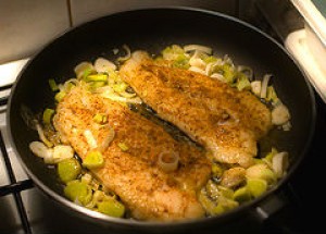 μαγείρεμα ψαριού με λαχανικά